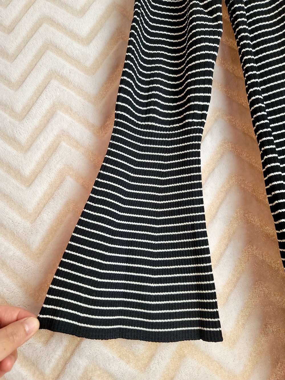 a new day Black & White Striped Maxi Button-Front Dress - Picture 3 of 7